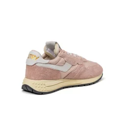 Autry Sneakers En Cuir|Sneakers Blancs*Reelwind Low W *Nylon / Cracked Leather* White / Powder