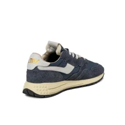 Autry Sneakers En Cuir|Sneakers Blancs*Reelwind Low W *Nylon / Cracked Leather* (White / Space