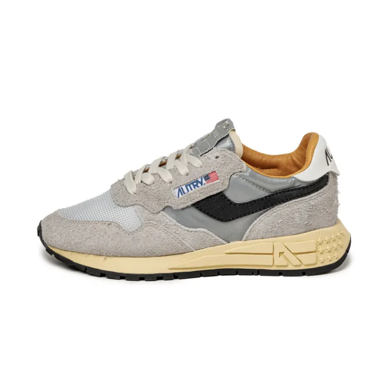 Autry Sneakers En Cuir*Reelwind Low W *Reflective Leather* Sand / Silver