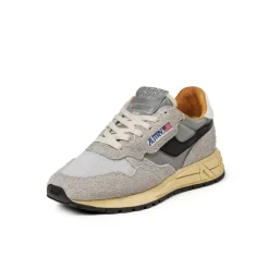 Autry Sneakers En Cuir*Reelwind Low W *Reflective Leather* Sand / Silver
