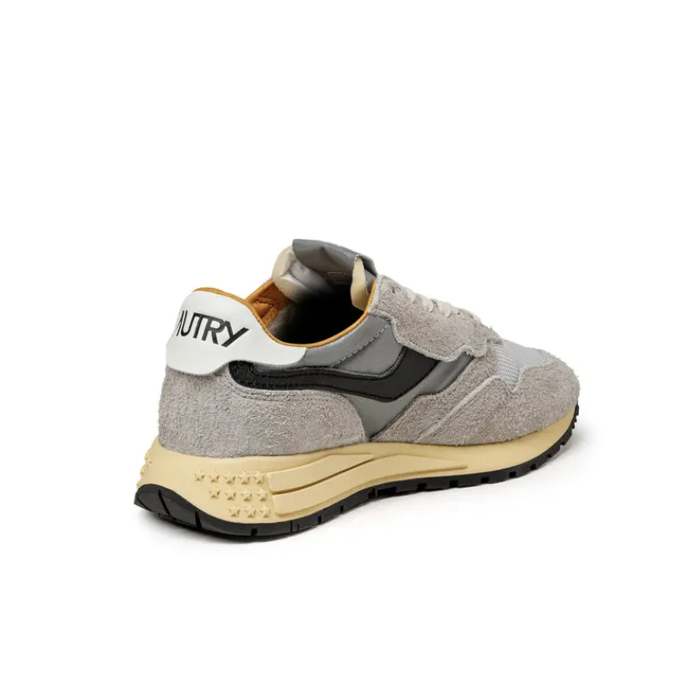 Autry Sneakers En Cuir*Reelwind Low W *Reflective Leather* Sand / Silver