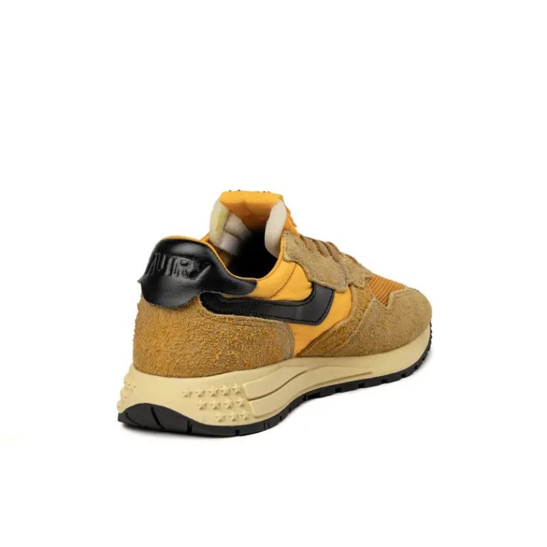 Autry Sneakers En Cuir|Chaussures De Running Retro*Reelwind Low W *Suede / Net* Taffy / Black