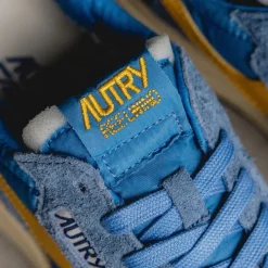 Autry Sneakers En Cuir|Chaussures De Running Retro*Reelwind Low W *Suede / Net* Cenble / Fus