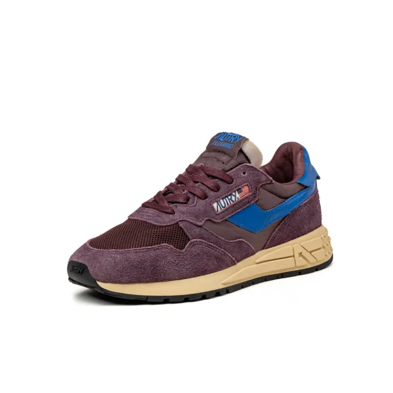 Autry Sneakers En Cuir|Chaussures De Running Retro*Reelwind Low W *Suede / Net* Sass / Vicblue