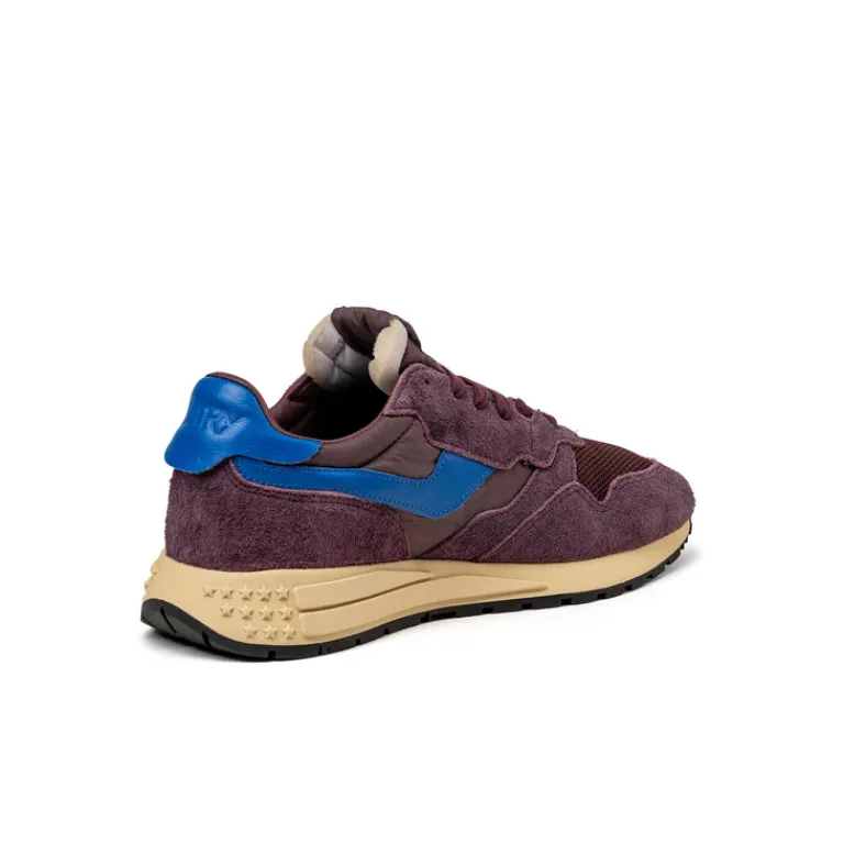 Autry Sneakers En Cuir|Chaussures De Running Retro*Reelwind Low W *Suede / Net* Sass / Vicblue
