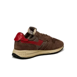 Autry Sneakers En Cuir|Chaussures De Running Retro*Reelwind Low W *Suede / Net* Patridge / Red