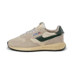 Autry Sneakers En Cuir|Chaussures De Running Retro*Reelwind Low W *Suede / Net* Ecru / Mountain