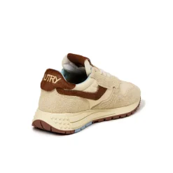 Autry Sneakers En Cuir|Chaussures De Running Retro*Reelwind Low W *Suede / Pony* Rut / Brown