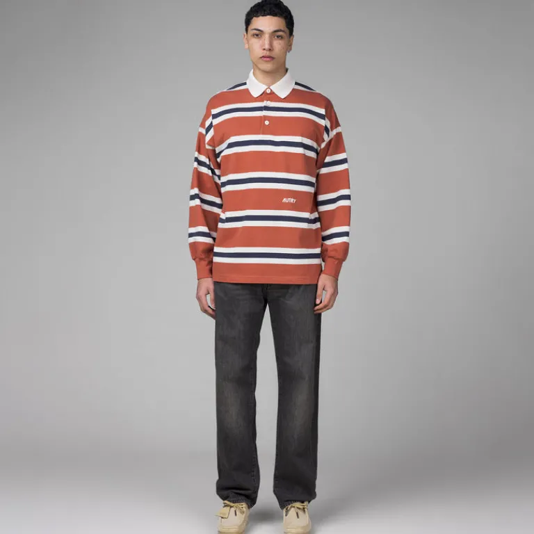Autry Pullover*Striped Polo Jersey Incand