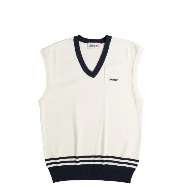Autry Tricot*Sweater Vest White