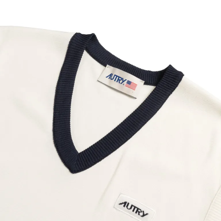 Autry Tricot*Sweater Vest White