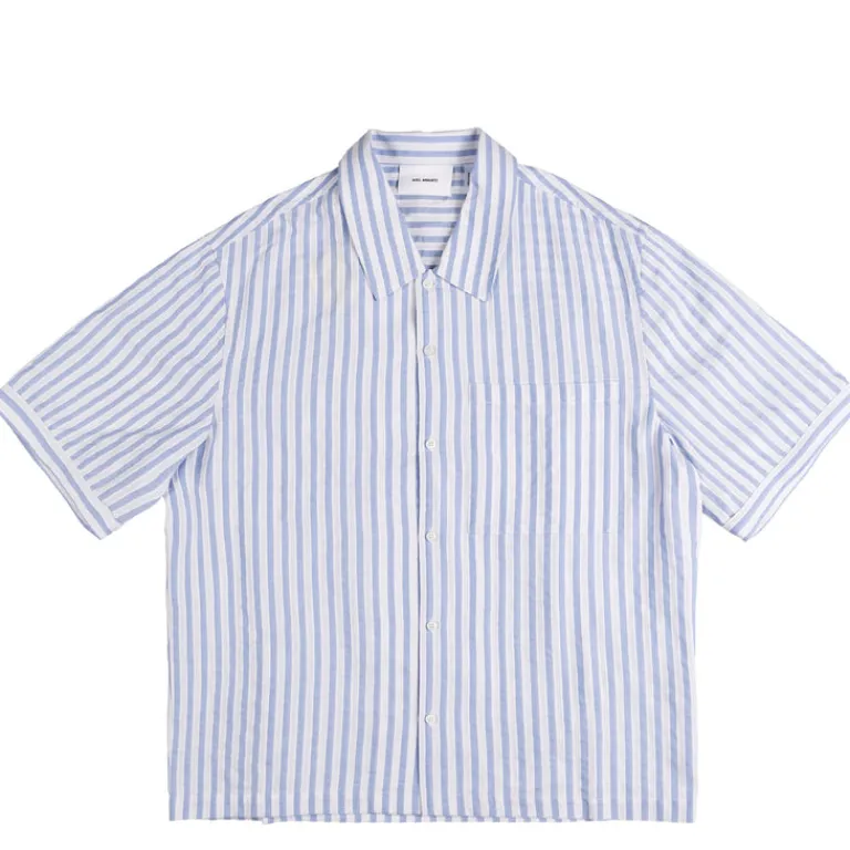 Axel Arigato Chemises*Lido Striped Shirt Blue / White
