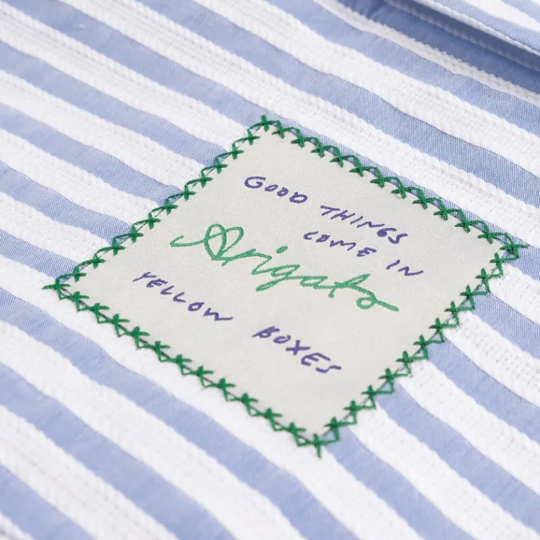 Axel Arigato Chemises*Lido Striped Shirt Blue / White