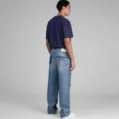 Axel Arigato Pantalons*Patchwork Relaxed Jeans Light Blue