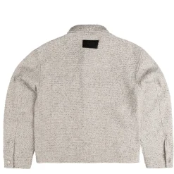 Axel Arigato Gilets*Wyn Boucle Overshirt White / Black