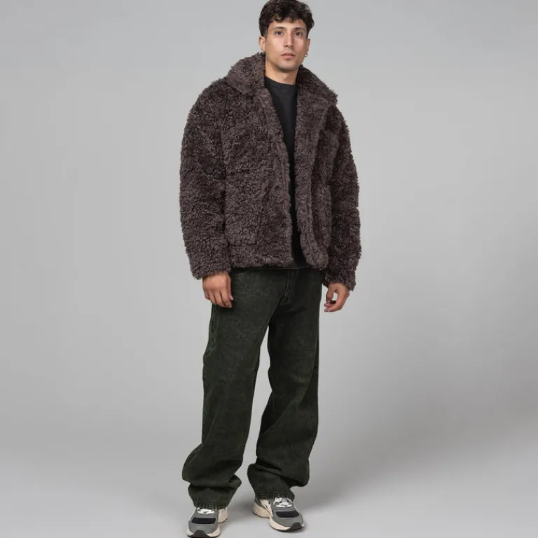 Berner Kühl Gilets*Drop Coat Bor Pile Charcoal