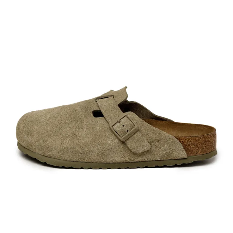 Birkenstock Sneakers En Cuir|Mules & Slides*Boston VL Faded Khaki