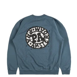 By Parra Pullover*Amsterdammed Crew Neck Sweatshirt Washed Blue