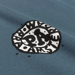 By Parra Pullover*Amsterdammed Crew Neck Sweatshirt Washed Blue