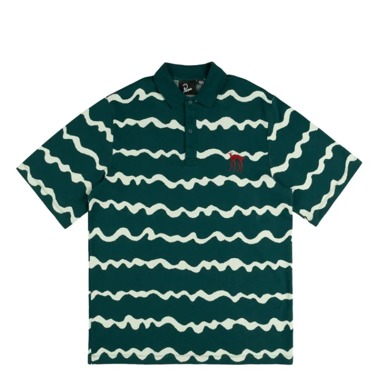 By Parra T-Shirts*Broken Waves Polo Shirt Pine Green