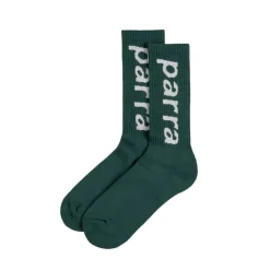 By Parra Chaussettes*Lower Case Crew Socks Pine Green