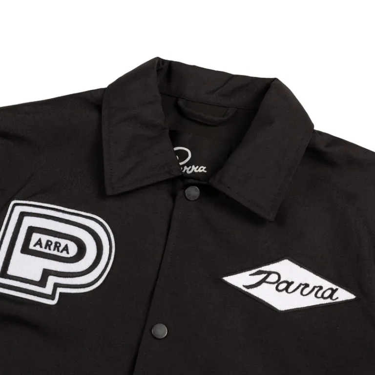 By Parra Gilets*Midnight Surprise Coach Jacket Black