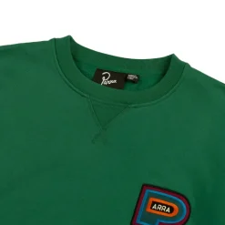 By Parra Pullover*Repeat Pea Crew Neck Sweatshirt Green