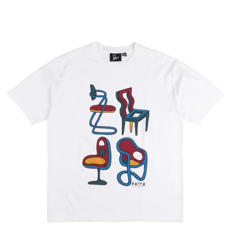 By Parra T-Shirts*Unreasonable Chairs T-Shirt White