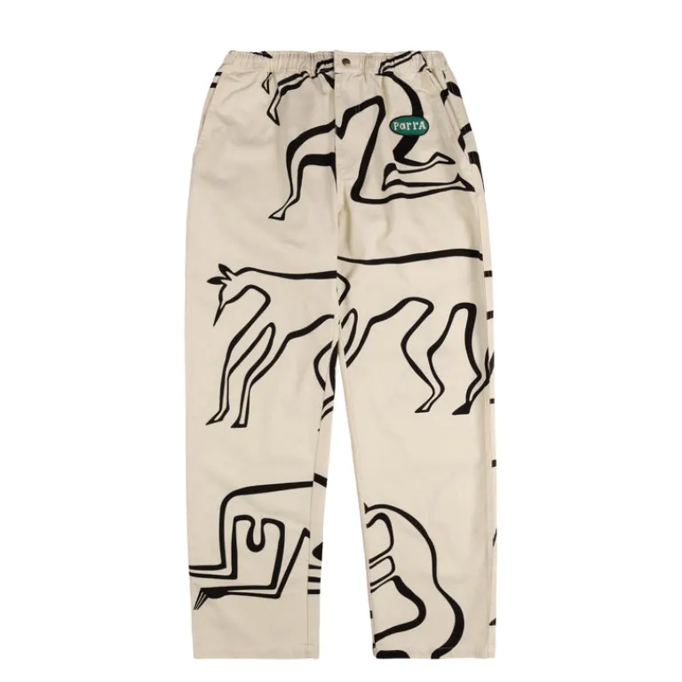 By Parra Pantalons*Yoga Walks Pants White