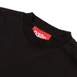 032c T-Shirts*''Office Fruit'' Oversized Longsleeve Washed Black