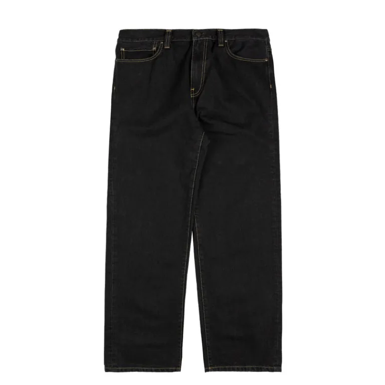 Carhartt WIP Pantalons*Aaron Pant Black Stone Washed