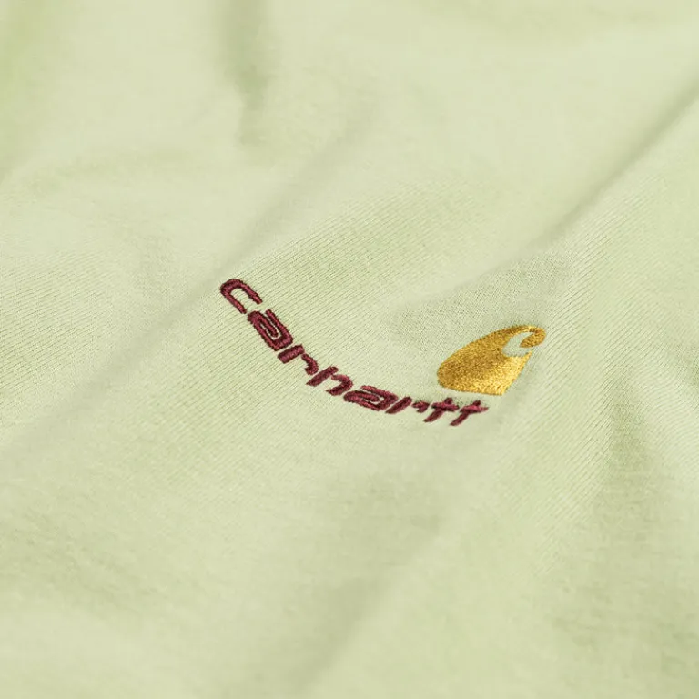 Carhartt WIP T-Shirts*American Script Longsleeve T-Shirt Pale Olive