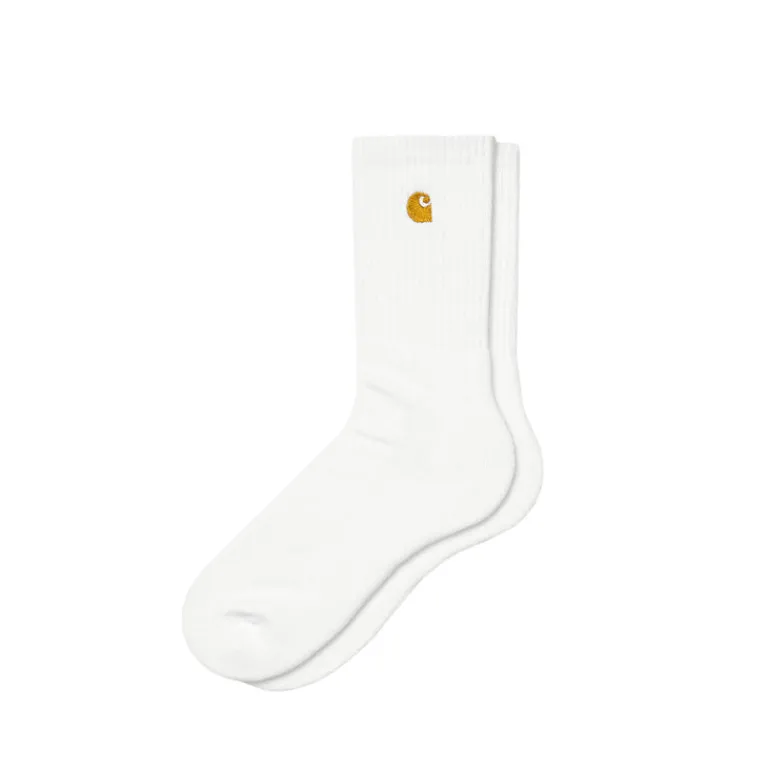 Carhartt WIP Chaussettes*Chase Socks White / Gold