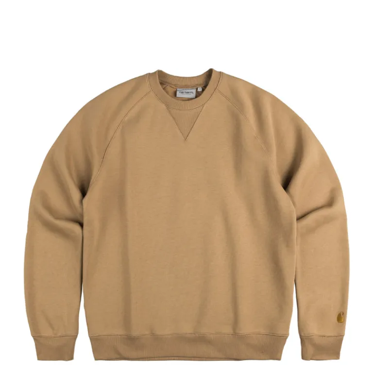 Carhartt WIP Pullover*Chase Sweatshirt Dusty Hamilton Brown / Gold