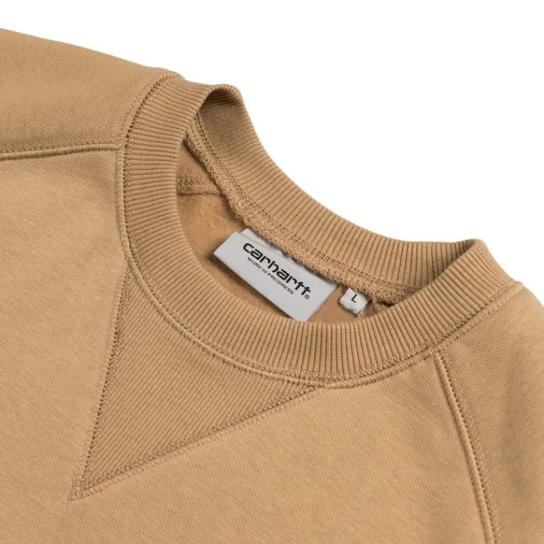 Carhartt WIP Pullover*Chase Sweatshirt Dusty Hamilton Brown / Gold