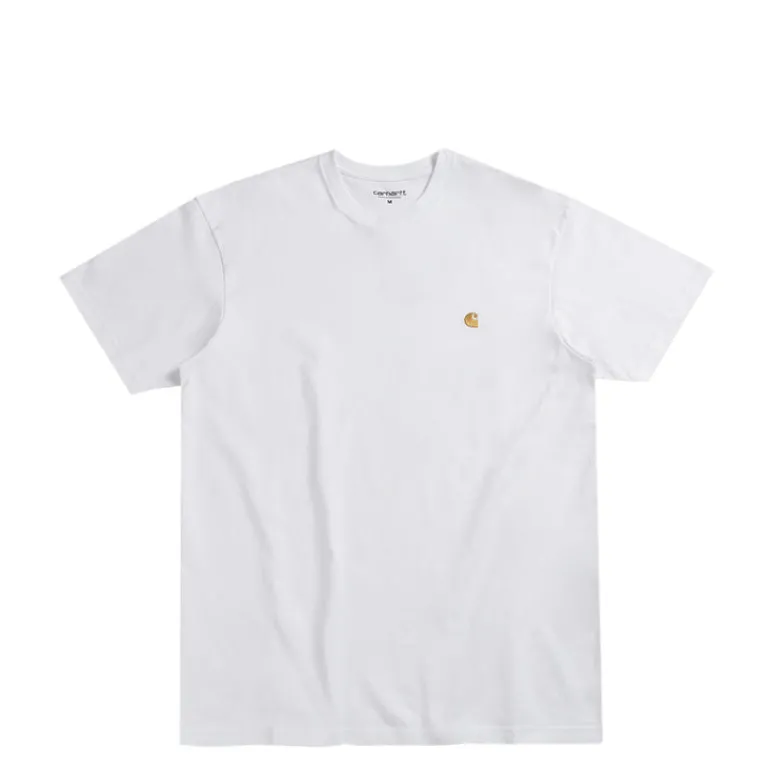 Carhartt WIP T-Shirts*Chase T-Shirt White / Gold