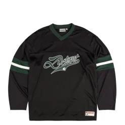 Carhartt WIP T-Shirts*Detroit Longsleeve Mesh Shirt Black / Conifer / Wax