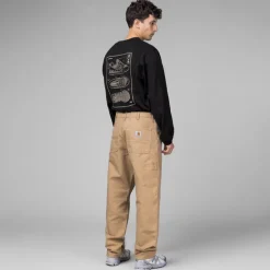 Carhartt WIP Pantalons*Double Knee Pant Dusty HamiltonBrown
