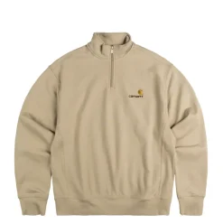 Carhartt WIP Pullover*Half Zip American Script Sweat Fleur De Sel
