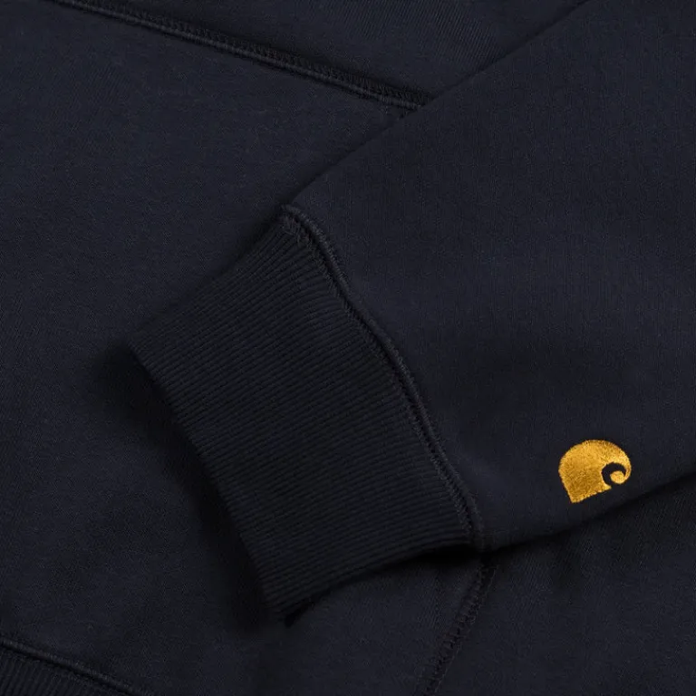 Carhartt WIP Sweats À Capuche*Hooded Chase Sweatshirt Dark Navy / Gold