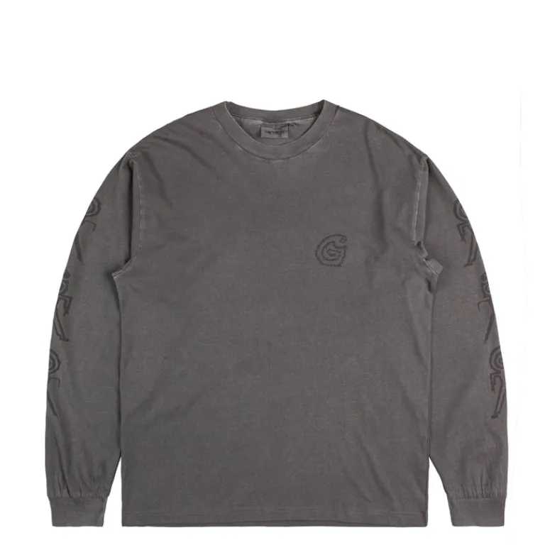 Carhartt WIP T-Shirts*L/S Terrestrial T-Shirt Black / Graphite