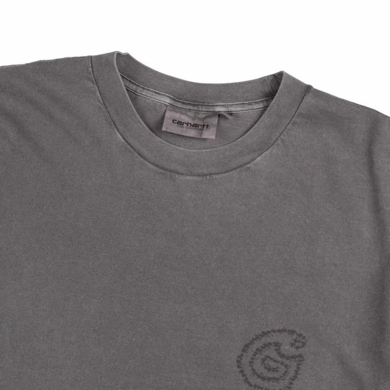 Carhartt WIP T-Shirts*L/S Terrestrial T-Shirt Black / Graphite