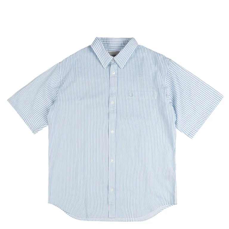 Carhartt WIP Chemises*Phelps Shirt Phelps Stripe, Bluebird