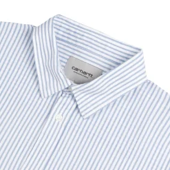 Carhartt WIP Chemises*Phelps Shirt Phelps Stripe, Bluebird
