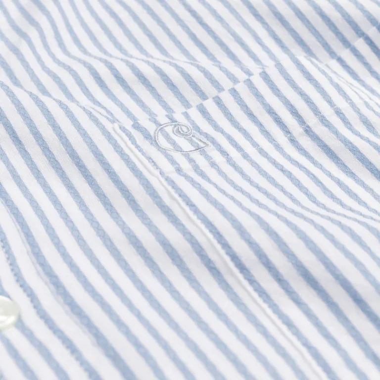 Carhartt WIP Chemises*Phelps Shirt Phelps Stripe, Bluebird