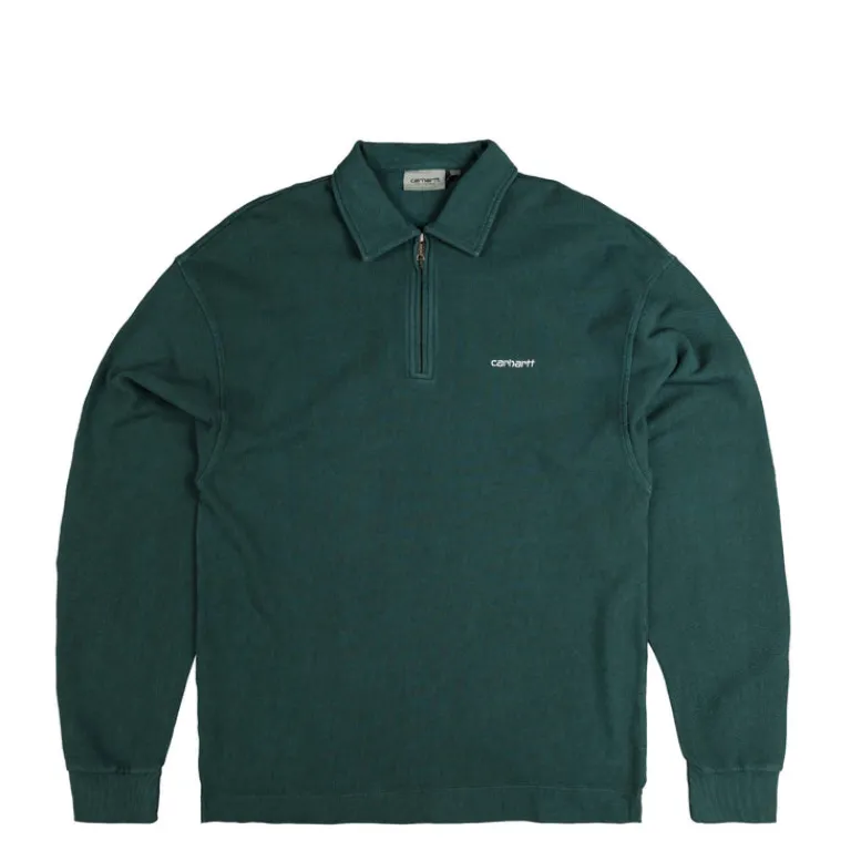 Carhartt WIP Pullover*Pique Script Sweat Dark Fir / White
