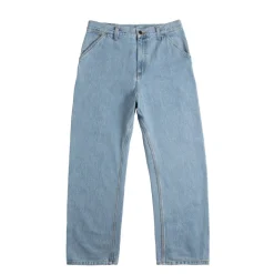Carhartt WIP Pantalons*Single Knee Pant Blue Heavy Stone Bleached