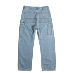Carhartt WIP Pantalons*Single Knee Pant Blue Heavy Stone Bleached