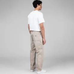 Carhartt WIP Pantalons*Single Knee Pant Dusky Beige Stone Canvas