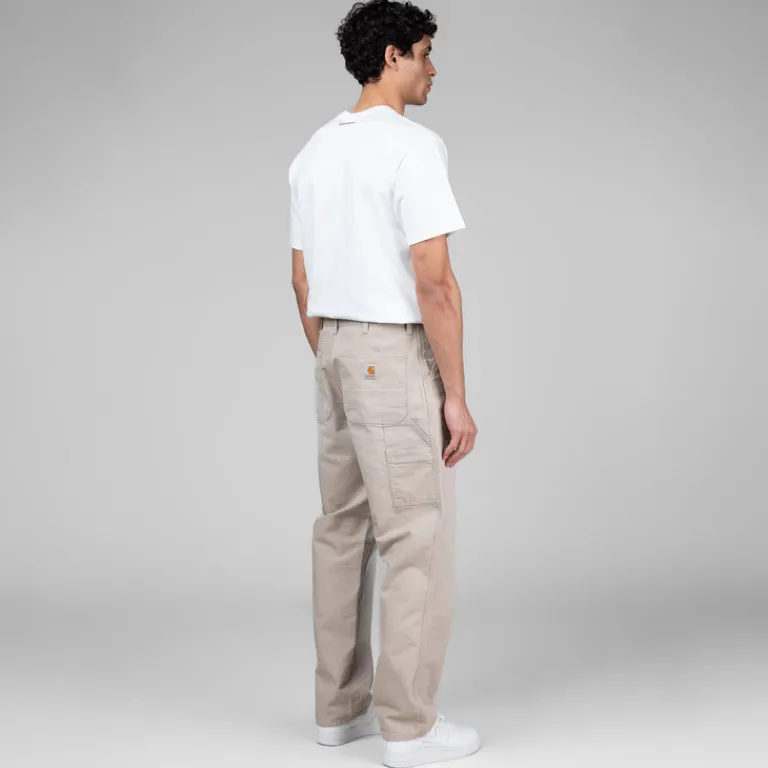 Carhartt WIP Pantalons*Single Knee Pant Dusky Beige Stone Canvas